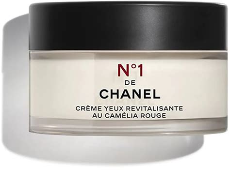 no 1 de chanel creme yeux revitalisante au camelia rouge|Chanel revitalizing cream.